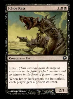 Ichor Rats LP Light Play Scars of Mirrodin MTG [7217] - Image 1