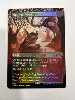 AUNTIE'S HOVEL SECRET LAIR RAINBOW FOIL 1321 MTG IN HAND MAGIC THE GATHERING - Image 1