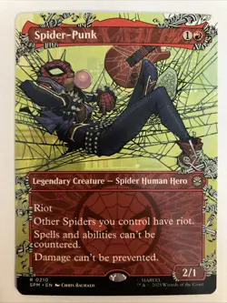 MTG Marvel's Spiderman Spider-Punk R (0210) (Borderless) Non-foil - Image 1