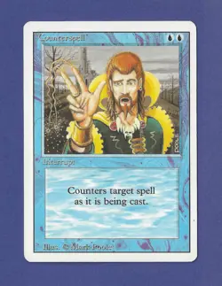 1994 Magic the Gathering - Counterspell - Interrupt - Revised MTG - Image 1