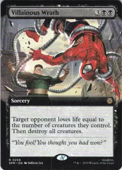 MTG Villainous Wrath (Extended Art) (259) | NM | Spider-Man {SPM} - Image 1