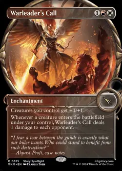 MTG x1 Warleader's Call (Alternate Art) - Murders at Karlov Manor - Near Mint - Image 1