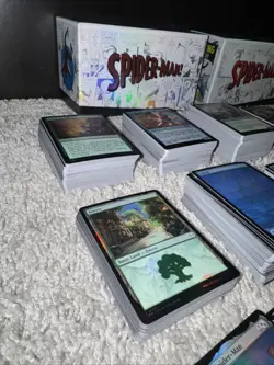 756x Card Lot- Spider-Man Collector Set Foil Rare Extended Borderless Comic Web - Image 2