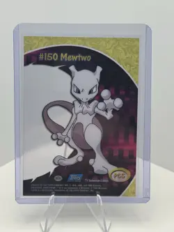 Mewtwo Clear Card PC5 Blue Logo Topps Pokemon Card LP - Image 2