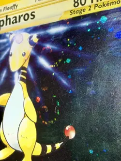 Ampharos #1/111 1st Edition Holo Rare Double Swirl Neo Genesis, Vintage Pokemon - Image 1