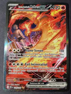 Team Rocket’s Moltres EX 229/182 - Pokemon Destined Rivals SIR NM - Image 1
