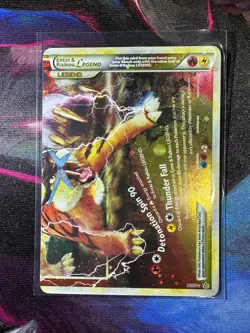 Entei & Raikou Legend (bottom) 91/95 HGSS Unleashed Pokemon TCG NM+ - Image 1