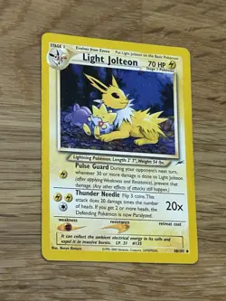 Light Jolteon 48/105 Neo Destiny LP Non Holo Pokemon TCG - Image 1