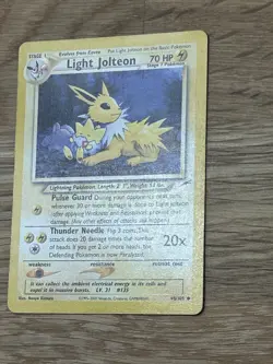 Light Jolteon 48/105 Neo Destiny LP Non Holo Pokemon TCG - Image 4