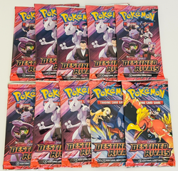 LOT (10) Pokemon TCG: DESTINED RIVALS SV10 Loose Booster Packs New & Sealed - D - Image 1