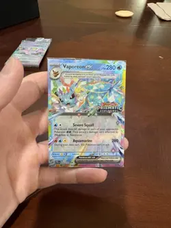 2025 Pokemon SV Prismatic Evolutions Vaporeon Ex 023/131 FACTORY SEALED STAMPED - Image 1