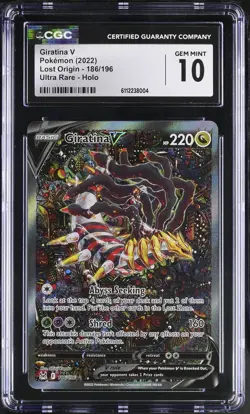 GIRATINA V Lost Origin Holo Alt Art #186 CGC 10 Pokemon [Nostalgium] - Image 1
