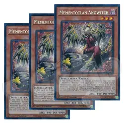 Yugioh - Mementotlan Angwitch x 3 - 1st Edition Secret Rare NM - Free Holo - Image 1