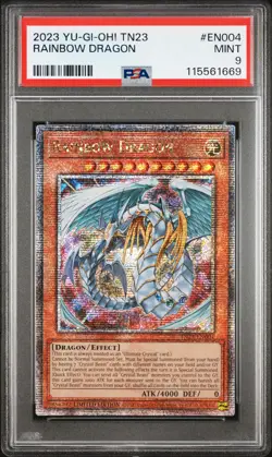 2023 Yu-Gi-Oh Rainbow Dragon TN23-EN004 - Quarter Century SR - PSA 9 (Aug 25) - Image 1