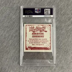 2002 Topps Yu-Gi-Oh! Sticker Collection #3 Summoned Skull Gold PSA 6 EX-MT - Image 2