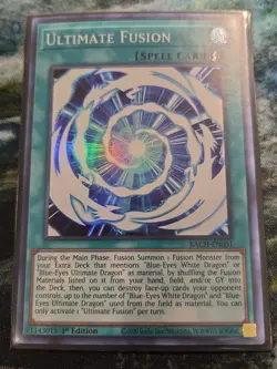 Ultimate Fusion Super Rare 1st Edition BACH-EN051 Yugioh - Image 1