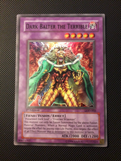 Yu-Gi-Oh! Dark Balter the Terrible, LOD-002, Super Rare, 1. Edition, Engl., NM - Image 1