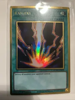 Raigeki MGED-EN038 Maximum Gold: El Dorado 1st Edition - Image 1