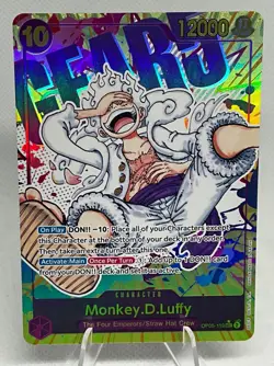 Monkey.D.Luffy Gear 5 Parallel One Piece OP05-119 SEC Alt Art TCG English - Image 1