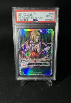 2024 One Piece Japanese Basil Hawkins 500 Years In The Future #029 PSA 10 GEM MT - Image 1