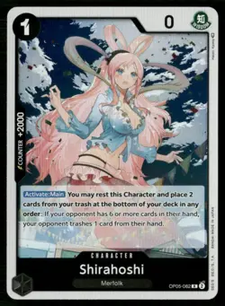 2023 Awakening of the New Era Shirahoshi Character / Black/Merfolk #OP05-082 - Image 1