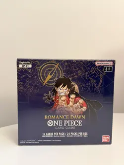 2022 One Piece Romance Dawn Booster Box OP-01 1st Wave English Blue Bottom - Image 3
