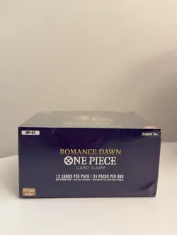 2022 One Piece Romance Dawn Booster Box OP-01 1st Wave English Blue Bottom - Image 4