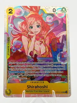 Shirahoshi OP12-102 Super Rare Full Art Foil One Piece TCG LOTM English NM - Image 1