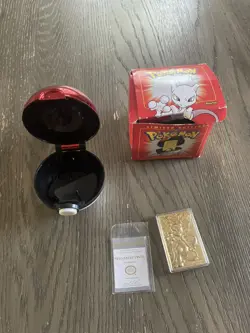 Pokemon Burger King 23k Gold Plated Trading Card Mewtwo In Red Box - Image 1
