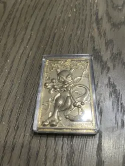 Pokemon Burger King 23k Gold Plated Trading Card Mewtwo In Red Box - Image 2
