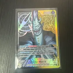 Gecko Moria Leader Alt Art OP14-080 NM English One Piece Card Game - Image 1