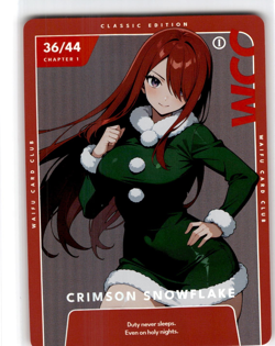 Otaku Box Limited Edition Club Collectible Card 36/44 Crimson Snowflake - Image 1