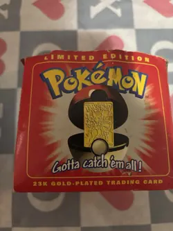 Vintage 1999 Pokemon 23k Gold Plated Trading Card Mewtwo - Image 2