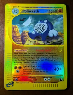 Pokemon TCG Poliwrath Reverse Holo Card Skyridge 26/144 - Image 2