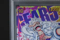 PSA10 One Piece Card Game Japanese Monkey D. Luffy Nika Gear 5 OP05-119 Parallel - Image 3