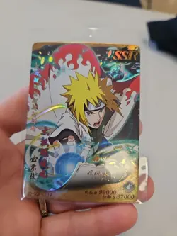 Naruto Card TCG Minato HOLO FOIL SSR Serie Scarlatto Collection 0019 - Image 1