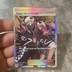 Pokemon TCG Team Skull Grunt 149/149 Sun And Moon Base Set Trainer Card - Image 1
