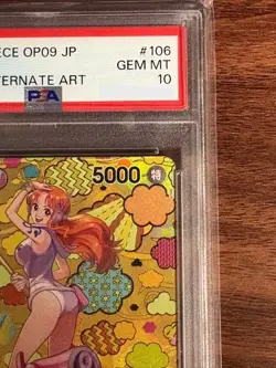 PSA 10 Nami SR-SPC OP08-106 Emperors in the New World ONE PIECE Card Japanese - Image 3