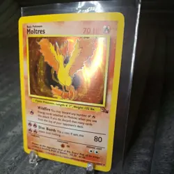 Moltres 12/62 Fossil Unlimited (1999) Holo Rare Card Vintage WOTC Pokemon TCG - Image 2