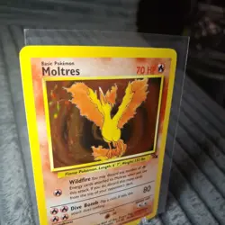Moltres 12/62 Fossil Unlimited (1999) Holo Rare Card Vintage WOTC Pokemon TCG - Image 3