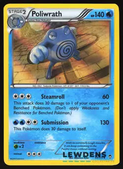 Poliwrath - 17/111 - Holo Rare - Furious Fists - Pokemon Card - Image 1