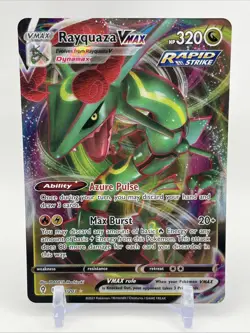 Pokemon TCG Evolving Skies Rayquaza VMAX Ultra Rare Card 111/203 - Image 1