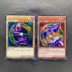 NM 2 card Dark Magician 15AX-JPY01 Dark Magician Girl 15AX-JPM01 Secret 586 - Image 1
