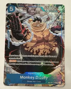 One Piece Card Game - OP11-058 - Monkey D Luffy - Treasure Rare OP13 - English - Image 1