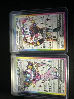 Umbreon 176 & Espeon 175 Promo Cards Prismatic Evolutions NM - Image 1