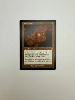 Magic: The Gathering Artifact Mox Amber Mythic Retro frame - Image 1