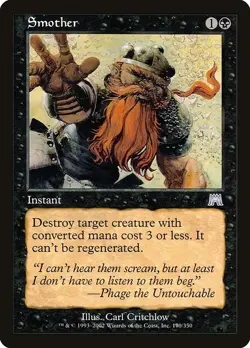 Smother 1x MtG Onslaught ONS PLAYED - Image 1