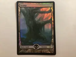 MTG Judge Promos SWAMP Foil LP (9713) Graded Power - Image 1