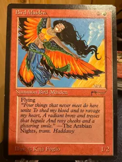 MTG Magic the Gathering Arabian Nights Bird Maiden - Image 1
