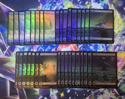 Mtg. Avatar The Last Airbender Full Art Foil Land Lot of 85 Breakdown In Desc - Image 2